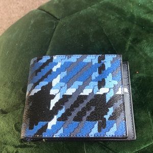 Coach Denim look NWT Herringbone Wallet.  New Never used